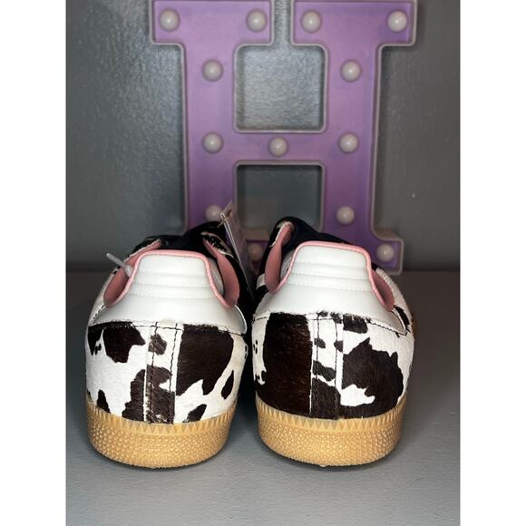 adidas Originals Samba OG trainers in cow print sz UK 8W/ US 9.5 - Picture 6 of 11